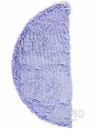 Kúpeľňová predložka RASTA MICRO polokruh 80cm modrá-lilac 50 80