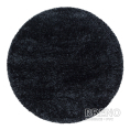 Kusový koberec BRILLIANT kruh 4200 Black 80 80