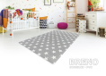 Kusový koberec DW - Baby Care Tečky a hvězdy 12mm,  125 185