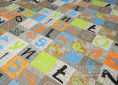 Metrážový koberec ALPHABET (JUMPY) 129 400 filc