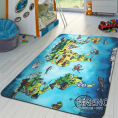 Kusový koberec World Map, dětský kus. koberec  110 160