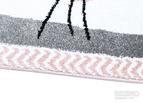 Kusový koberec Kiddo F0132 pink 80 150