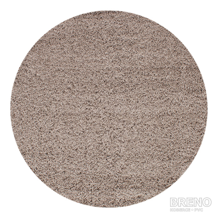 Kusový koberec DREAM SHAGGY kruh 4000 Beige 80 80