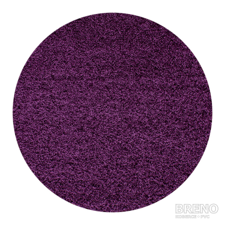 Kusový koberec DREAM SHAGGY kruh 4000 Lila 80 80