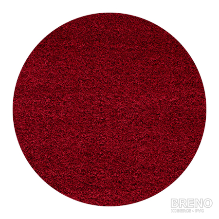 Kusový koberec DREAM SHAGGY kruh 4000 Red 120 120