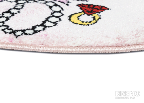 Kusový koberec MOMO kruh K11567-09 (K11568-09) Pink 133 133