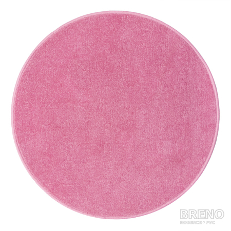 Kusový koberec ETON 80cm růžová kruh