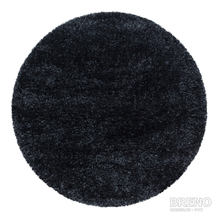 Kusový koberec BRILLIANT kruh 4200 Black 120 120