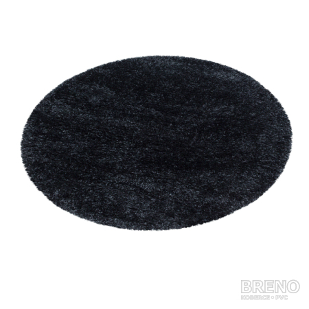 Kusový koberec BRILLIANT kruh 4200 Black 80 80