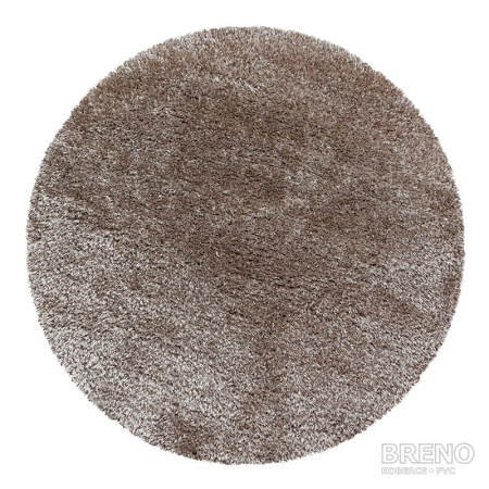 Kusový koberec BRILLIANT kruh 4200 Taupe 200 200