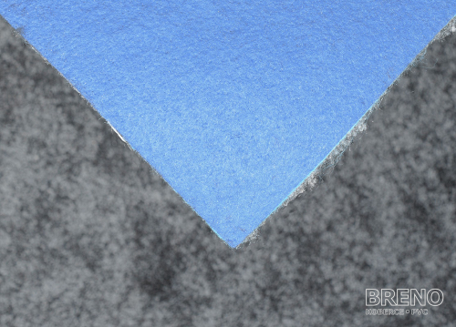 Metrážny koberec SERENADE 965 500 modrý filc
