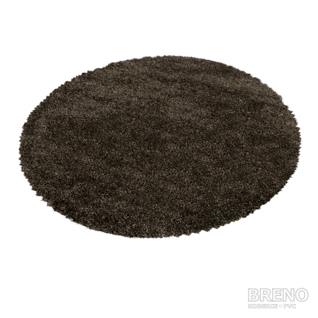 Kusový koberec FLUFFY kruh 3500 Brown 80 80