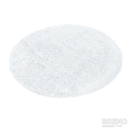 Kusový koberec FLUFFY kruh 3500 White 160 160