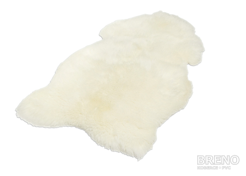 Kusový koberec Ovčí kožešina velká krémově bílá 
