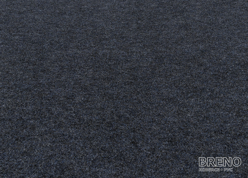 Metrážový koberec GRANIT 14 černomodrá 200 latex