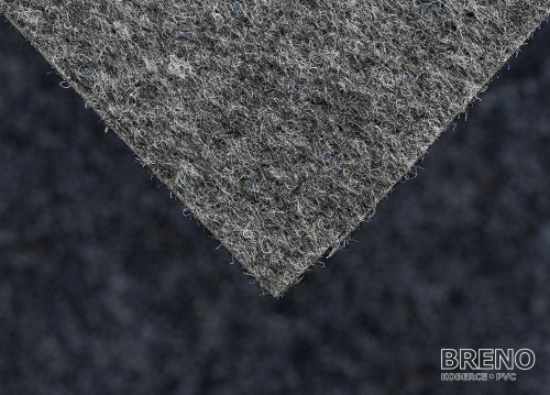 Metrážový koberec GRANIT 14 černomodrá 200 latex
