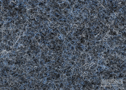 Metrážový koberec GRANIT 15 modrá 200 latex