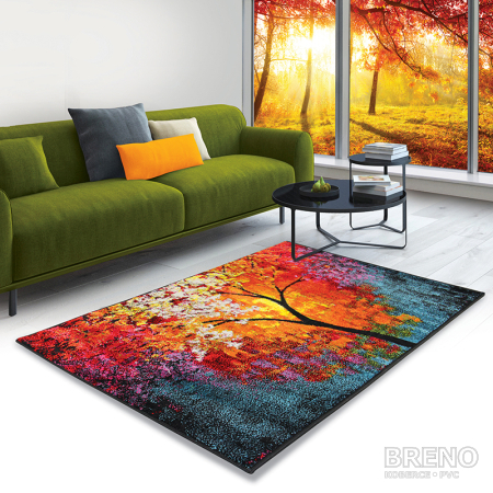 Kusový koberec AMORE 9235A(ARY525A)/red-black 120 180